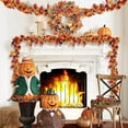 thumbnail image 4 of 3 Pack Fall Maple Leaf Garland 6Ft/Piece Artificial Autumn Maple Leaves Hanging Foliage for Home Indoor Outdoor Fireplace Wedding Thanksgiving Party Decor, 4 of 7