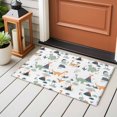 thumbnail image 4 of Cute Dinosaurs Front Door Rugs 2x3 ft Lovely Yellow Green Cartoon Animals Volcano Tree Cloud Small Rug for Entryway Non Slip Washable Bathroom Door Mat Absorbent Floor Mat for Indoor Entrance, 4 of 9