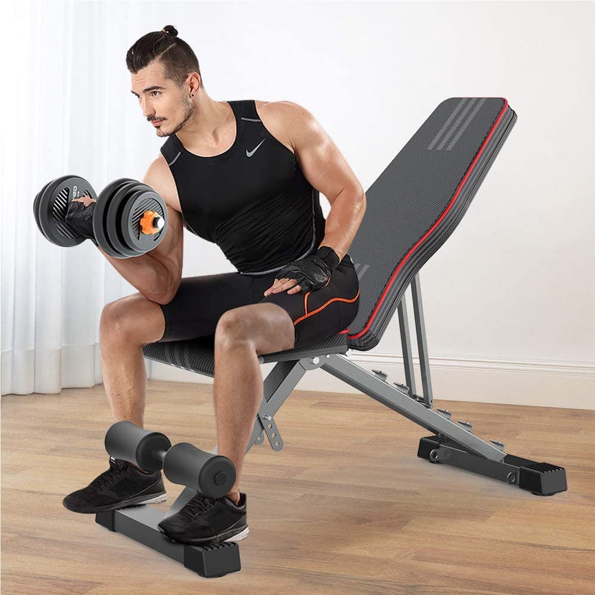 Utility Gym Bench for Full Body Workout Gym Exercise Adjustable Weight Bench 