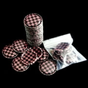 100pcs 1'' Flat Linerless Double Sided Painted Flattened Bottle Caps Craft #41