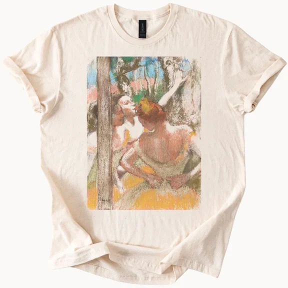 Hot Trending Degas Ballet Rehearsal Art TShirt Dancer Graphic Tee Design Preview Only