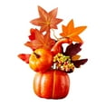 thumbnail image 4 of simhoa Fall Pumpkin Decor Artificial Pumpkin Decoration for Shelf Fireplace Kitchen Style F, 4 of 8