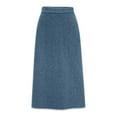 thumbnail image 4 of Riforla Women's Winter Wool Skirt Mid Length Woolen Skirt Thick Skirt plus Size Mini Skirts Navy XXL, 4 of 4