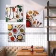 thumbnail image 3 of wall26 3 Panel Canvas Wall Art Delicious Food Pictures Home Wall Decorations for Bedroom Living Room Paintings Canvas Prints Framed - 16"x16"x3 Panels, 3 of 4