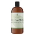thumbnail image 1 of Almendra dulce - Pura y prensada en frío, sin OGM, sin refinar, vegana, virgen extra, sin refinar, 32 oz para la cara, el cabello, la piel, los labios del cuerpo por aceite puro orgánico - El empaque, 1 of 5