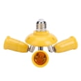 thumbnail image 2 of 1 portalámparas 3 en E27 a E27 Base Socket Splitter LED Bombilla amarilla Likrtyny  Para estrenar, 2 of 8