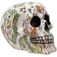 thumbnail image 6 of Ebros Gambler Playing Cards Poker Face Floral Tattoo Sugar Skull Statue 5.5"L, 6 of 6
