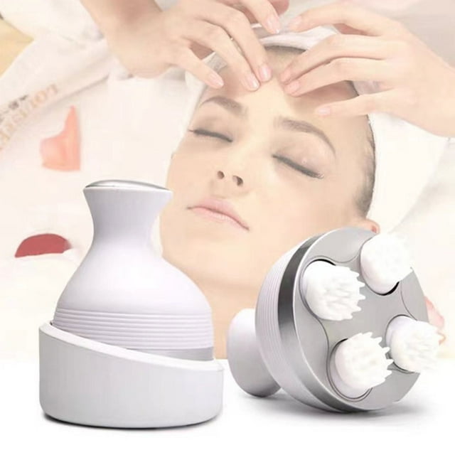 Baohd Head Gentle Massage USB Charging Electric Massager For Cats And Dogs Convenient white 1Set