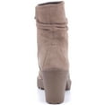 thumbnail image 5 of Alpine Swiss Bianca Womens Suede Slouchy Ankle Boots Made in Italy Block Heel Lug Sole Ankle Booties, 5 of 5