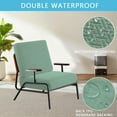 thumbnail image 3 of Eurhowing Outdoor Chair Cushion Covers 4Pcs, Waterproof Stretch Seat Cushions Slipcovers, Chair Seat Furniture Protector for Patio, Bean Green, 3 of 16