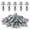 50PCS, variant on Button Rivet Locking Nut Assortment, Petal Nuts with Screws set