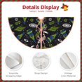 thumbnail image 4 of Daiia Space Rockets Drawing Merry Christmas Tree Skirt , Xmas Large Lace-up Tree Skirt, Santa Snowflakes Rustic Home Decorations New Year Party Farmhouse Decor-36", 4 of 7