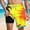 Yellow, variant on Runfenguu Mens Long Shorts, Mens Work Shorts Men Casual Fashion Print Shorts With Pockets Elastic Waist Beach Pants Mesh Shorts Men
