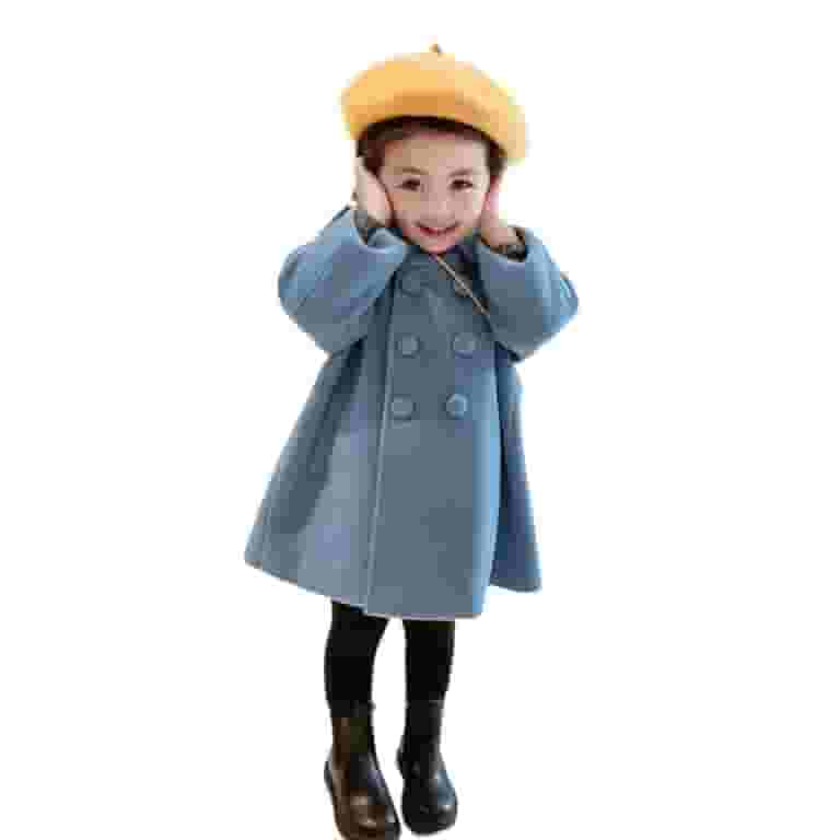 Godderr Toddler Girls Winter Dress Coat Jacket Long Button Godderr Toddler Girls Winter Dress Coat Jacket Long Button