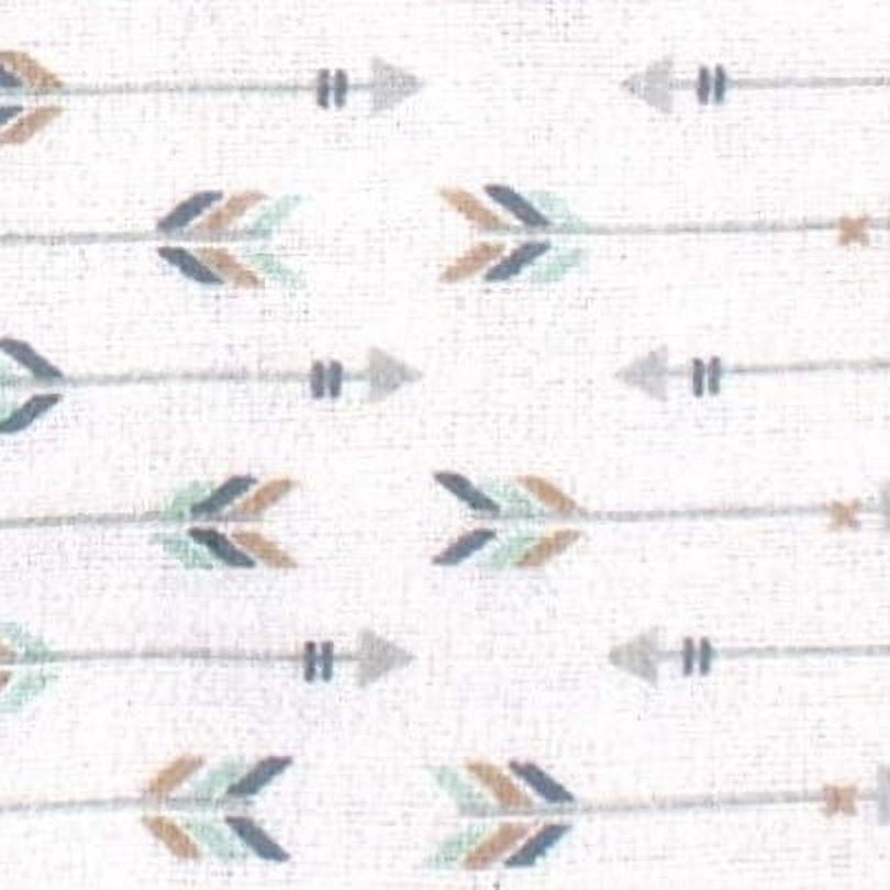 Luvable Friends Baby Boy Cotton Flannel Receiving Blankets, Boy Feathers 3-Pack, One Size