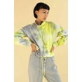 thumbnail image 3 of Ragstock Lime High Neck Tie Dye Sweatshirt, 3 of 4