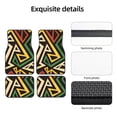 thumbnail image 5 of XMXT Waterproof Floor Mats for Cars, African Geometric Prints Non-Slip Universal Fit Auto Carpet Car Decor Mat for Women Men, Set of 4, 5 of 6