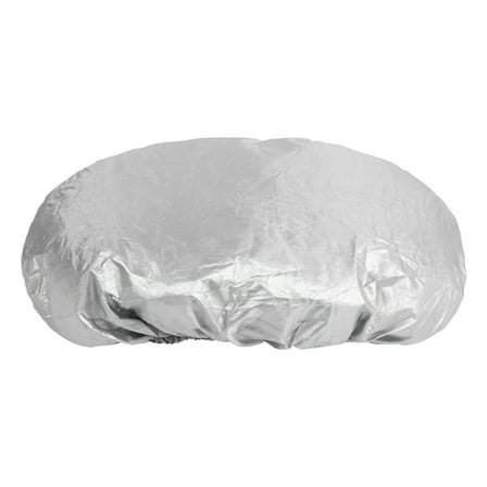 60x40cm Size L Motorcycle Seat Cover Waterproof Dustproof Motorbike Seat Cushion Protector Silver Tone