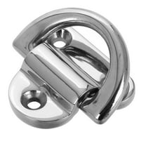 MLINS D Ring Tie Down Cleat Stainless Steel Boat Folding Pad Eye Lashing D Ring Tie Down Cleat For Camper Van Trucks Rv