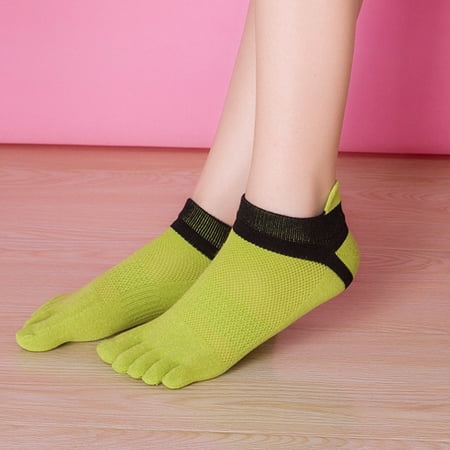 

Amusingtao Women low ankle show toe socks cotton blend breathable five finger socks
