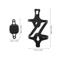 thumbnail image 4 of Hytrove Water Bottles Cage Black Aluminum Alloy Riding 1 Set 3.14X1.57X0.39in, 4 of 5