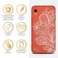 thumbnail image 4 of Case Yard iPhone-XR Case Clear Soft & Flexible TPU Ultra Low Profile Slim Fit Thin Shockproof Transparent Bumper Protective Cover Drop Protective Cell Phone Cases (Flower Paisley), 4 of 8