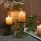 thumbnail image 5 of Juego de candelabros BTGLLAS de vidrio verde de 6 piezas con soporte y vela, 5 of 7