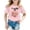 C479/Pink, variant on XIYON Girls T Shirts Girl Casual Short Sleeve T Shirt With Print Crew Neck Tee For Kids Comfort Daily Wear Comfortable Tee Shirt 12-14 Years