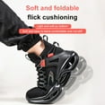 thumbnail image 2 of OwnShoe Men's Work Boots Steel Toe Safety Shoes Lightweight Breathable Construction Sneakers, 2 of 8