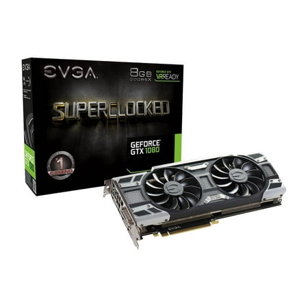 EVGA GeForce GTX 1080 SC GAMING ACX 3.0, 08G-P4-6183-KR, 8GB GDDR5X, Video Graphics Card