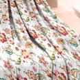 thumbnail image 3 of Pioneer Flower Floral Print Pattern Blanket,Comfortable Soft Flannel Throw Blanket,All Season,Warm Lightweight Blankets for Sofa Bed Couch Living Room Chair,30"x40", 3 of 4