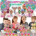 thumbnail image 5 of Cry Babies Party Supplies Latex Balloons Decor Banner Backdrop Kit Birthday Decorations, 5 of 6