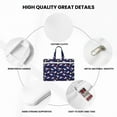 thumbnail image 5 of Cauagu Lama in Space Pattern Canvas Tote File Bag, Zipper Tote Bag Business Briefcase Document Bag with Handle A4 File Organizer Laptop Bag for Travel and Work, 5 of 8