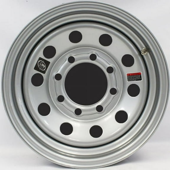 16" x 6" Silver Modular Trailer Wheel 8-6.5" Bolt Circle