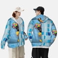 thumbnail image 4 of Gukieu Prague Ratter Dog in Bathtub Print Sun Protection Hoodies for Men and Women, Zippered Long-sleeved Quick-drying UV Protection Shirts, Suitable for Sports, Swimming, Fishing-X-Large, 4 of 7