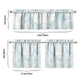 thumbnail image 6 of Countryside Floral Curtains 24 Inch - 3 Panel Boho Farmhouse Set with Vintage Blooms, Rustic Kitchen Window Drapes, 6 of 6