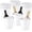 White, variant on 24 Pcs Plastic Ice Buckets for Parties 3 Liters Wine Bucket Portable Ice Holder Disposable Wine Cooler for Party Wedding Party Beverages Champagne Soda and Beer (Gold)