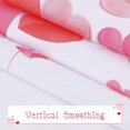 thumbnail image 5 of Valentine''s Day Kitchen Tier Curtains 36 Inch Length Valentines Day Kitchen Curtains Falling Red Pink Love Heart Rod Pocket Short Curtains for Kitchen Bathroom, 26" W x 36" L, 2 Panels, 5 of 6