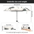 thumbnail image 3 of Winter Landscape Umbrellas for Sun Auto Open Close UV50+ Waterproof 5-Fold Compact Fiberglass Frame, 3 of 6