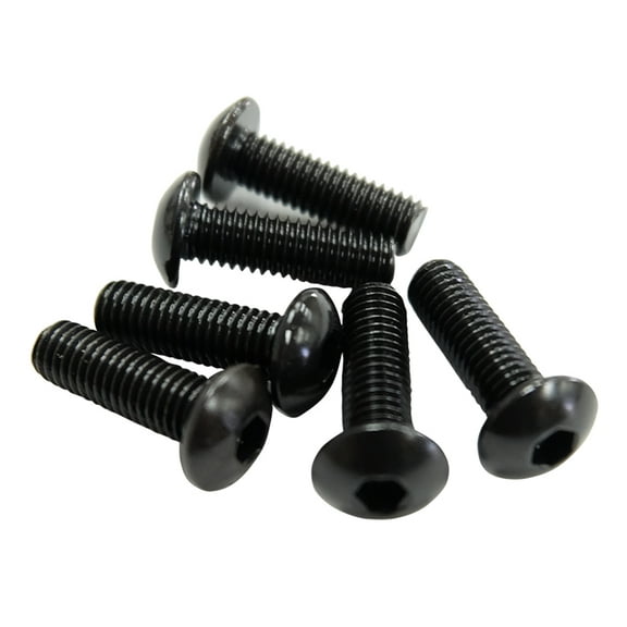 NRG Steering Wheel Screw Upgrade Kit (Flat) - Black - SWS-100BK