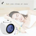thumbnail image 6 of With Voice Talking LED Time Temperature for Bedroom，Projection Alarm Clock for Bedrooms Digital Voice Report Alarm Clock 12/24 HDigital Electric Clocks Projection On Ceiling ,Bedside ,Office (Black), 6 of 8