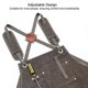 thumbnail image 4 of 2025 Latest Model Unisex Adjustable Cross Strap Canvas Apron with Tool Bag for, 4 of 5