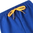 thumbnail image 5 of NAISIBABY Kids Boys Shorts, Elastic Waist Loose Rolled Leg Summer Casual Sports Shorts Blue 5T, 5 of 6