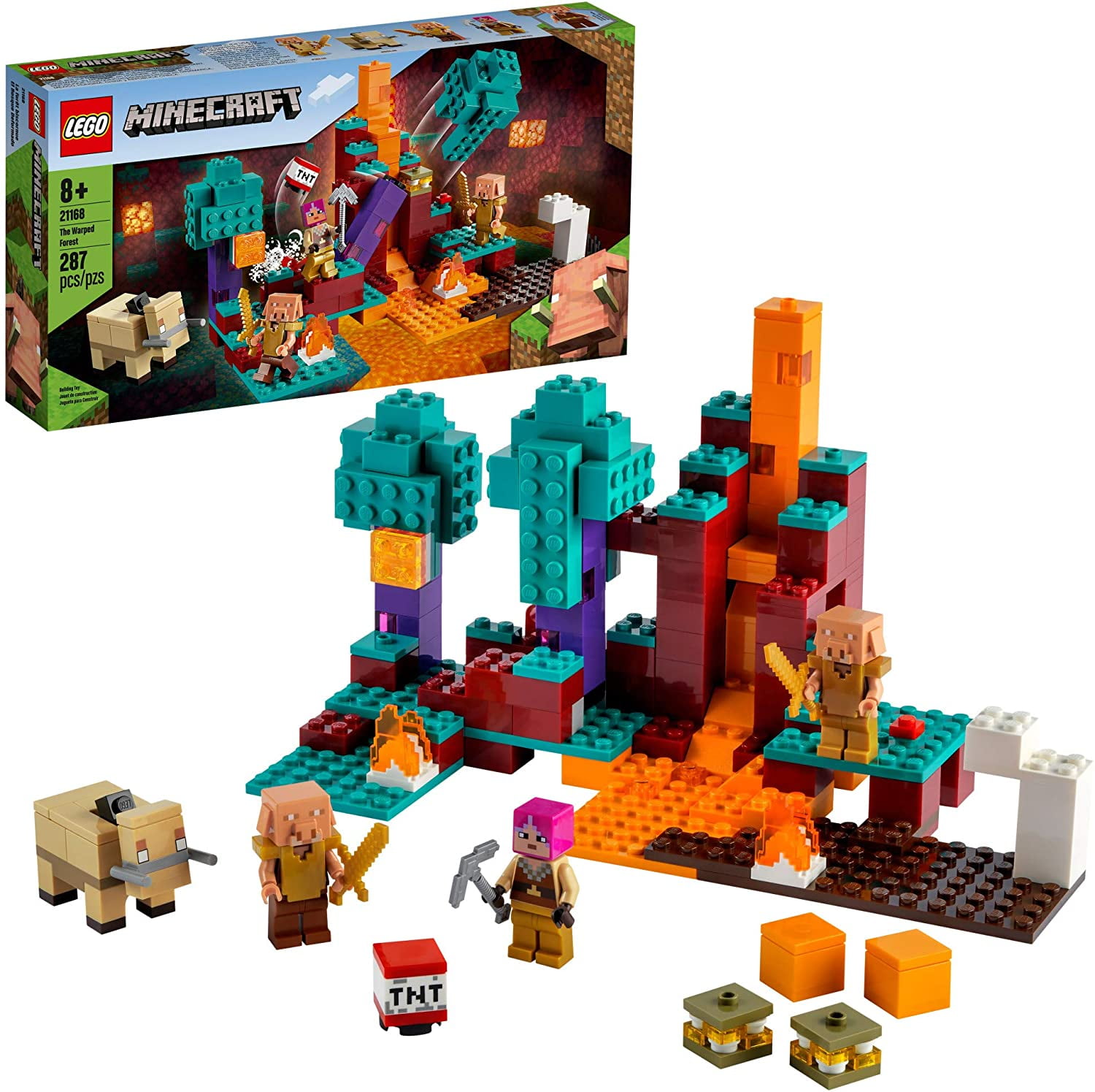 Lego Minecraft The Warped Forest Hands On Minecraft Nether Creative Playset Fun Warped Forest Building Toy Featuring Huntress Piglin And Hoglin New 21 287 Pieces Walmart Com Walmart Com Lego Minecraft The Warped Forest Hands On Minecraft Nether Creative Playset Fun Warped Forest Building Toy Featuring Huntress Piglin And Hoglin New 21 287 Pieces Walmart Com Walmart Com