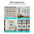 thumbnail image 6 of Window Privacy Film Boho Southwest Stained Glass Window Film Decorative Sun Block Window Cover Bohemian Country Geometric Motifs Window Clings Static Adhesive Sticker for Bathroom 35.4"x78.7", 6 of 6