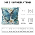 thumbnail image 5 of HENGT Butterfly Throw Pillow Covers Decorative Pillow Cases Square Cushion Cover for Couch Sofa Bedroom Patio, 5 of 5