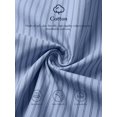thumbnail image 5 of Blue Striped Sleeveless Ruched Waist A-Line Maxi Dress Cotton, 5 of 30
