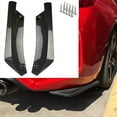 thumbnail image 3 of HEVIRGO 2Pcs Universal Car Rear Bumper Lip Spoiler Diffuser Splitter Scratch Protector, 3 of 10