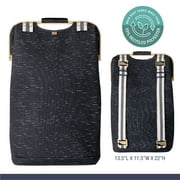 CleverMade Laundry Backpack Luxe Birch with Bamboo Rim and Eco-Friendly Materials