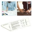 thumbnail image 3 of Acrylic Quilt Binding Tool Handy Rulers Tools Quilting Ruler Measurement Ruler Ruler Binding Ruler for Sewing or Quilting, 3 of 8
